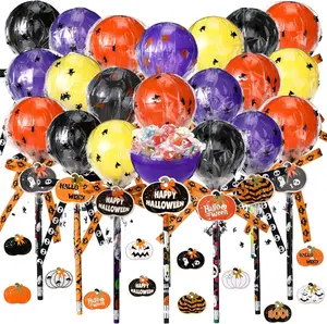 Halloween Party Favors – Empty Giant Lollipop Containers for Candy, Pencils, Gifts & Classroom Trick-or-Treat Supplies