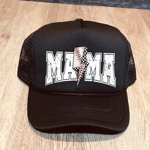 Baseball Mama Trucker Hat Gameday Mom Hat Adjustable Snapback Mesh Back Breathable Lightweight Ideal for Gameday Events