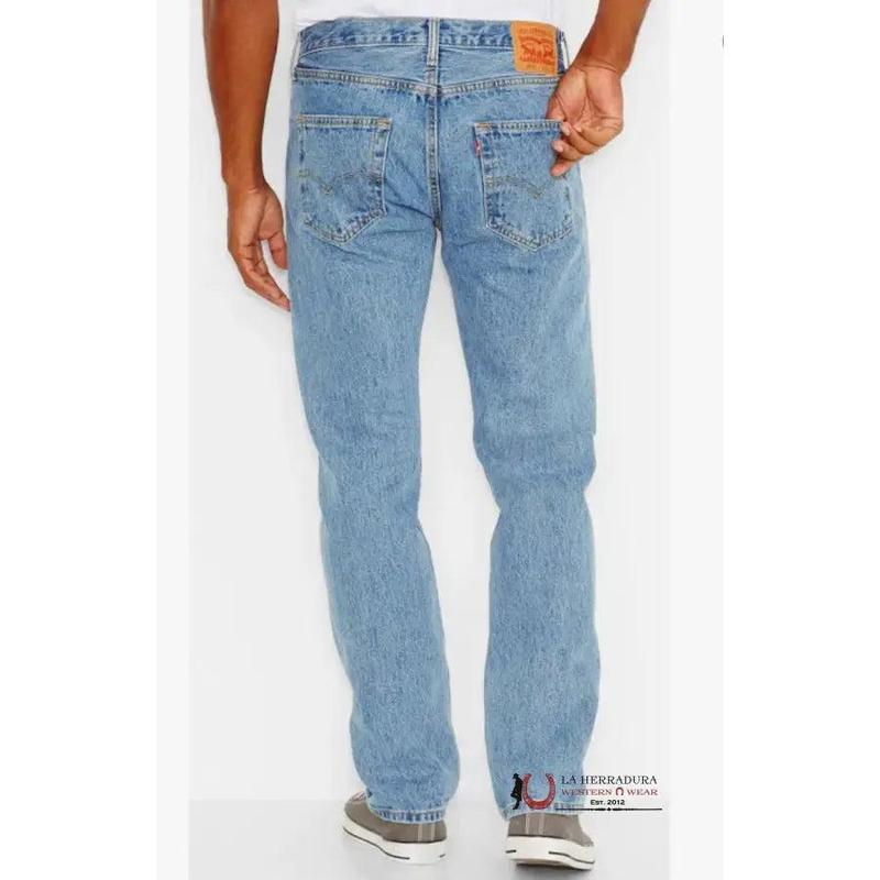 Levi's Men's 501 Original Straight Leg Jean Light Wash Denim Classic Iconic Styling Since 1873
