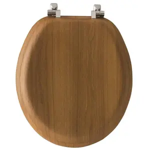 Toilet Seat Elong Nat Oak 19601CR378
