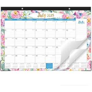 2025-2026 Desk Calendar - Jul. 2025 - Dec. 2026, 18 Months Large Monthly Desk Calendar 2025-2026, 17" x 12", Desk Pad, Large Ruled Blocks, To-do