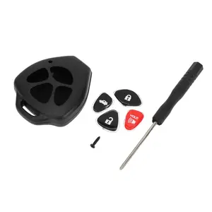 Key Shell Case Keyless Entry Remote Key Fob Replacement Case for Toyota 4Runner 2008-2013 for Toyota RAV4 2007-2013 4 Buttons HYQ12BBY