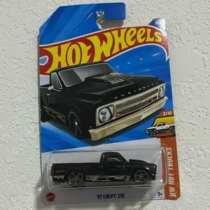 Black Chevy C10 diecast truck 1:64 scale size