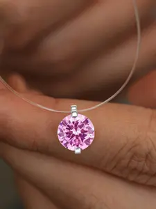 Mermaid Tears S925 Silver Moissanite Necklace, Invisible Fish Line Pendant, High-End Charm, Essential Fairy Jewelry
