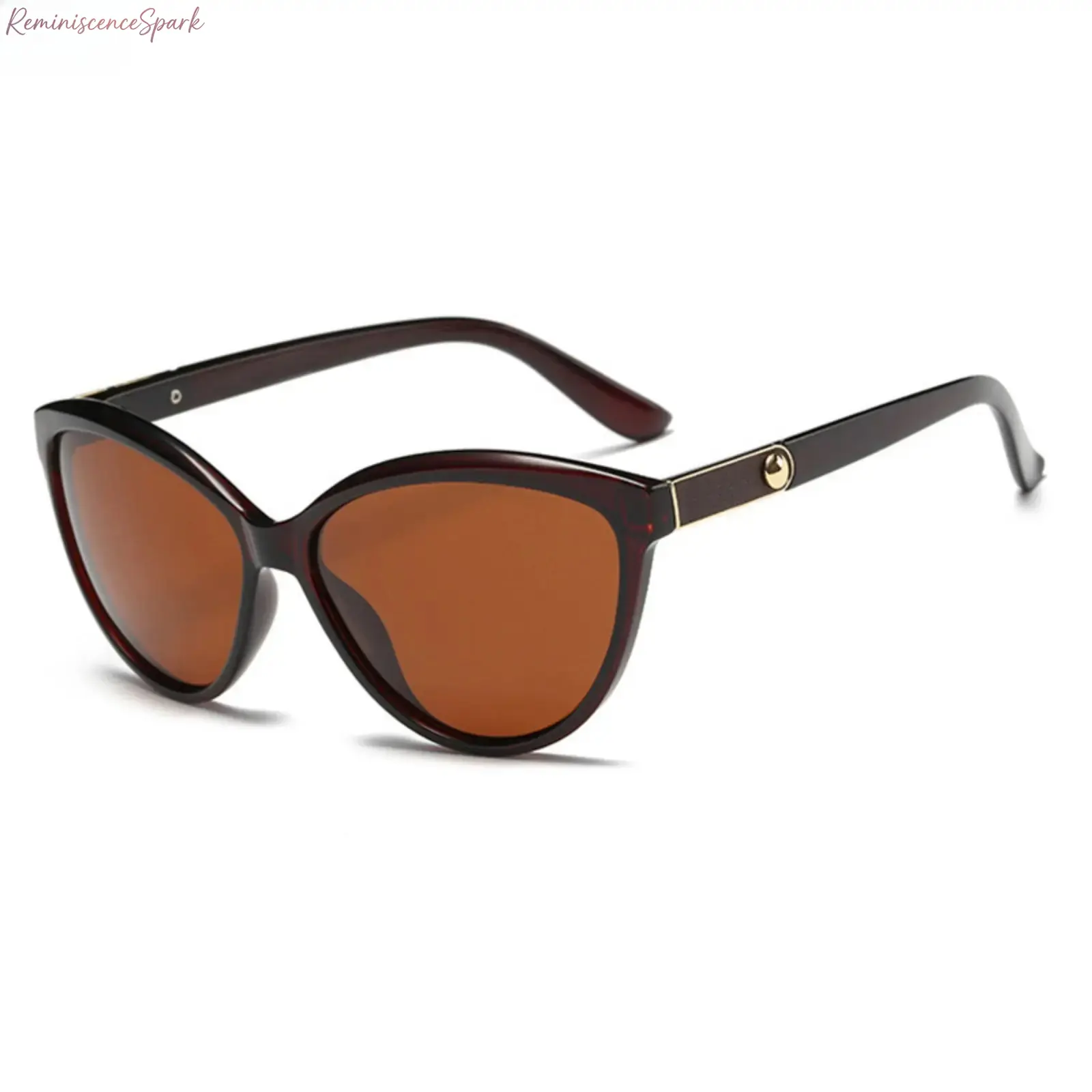 Chic Cat Eye Sunglasses for Women with Polarized Lenses, Lightweight Zinc Alloy Frame, UV400 Protection for Comfortable Driving