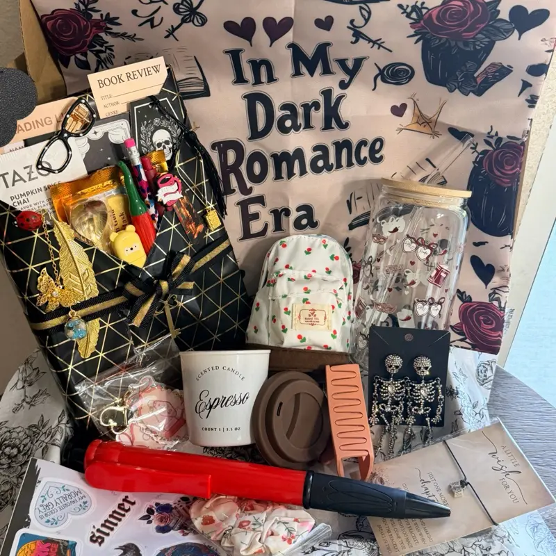 Smutty Blind Date With a Book Gift Bundle,  Spicy Romance Book Box, Book Lover Gift, Adult Romance Reader Gift, Bookish Gift Bundle Box