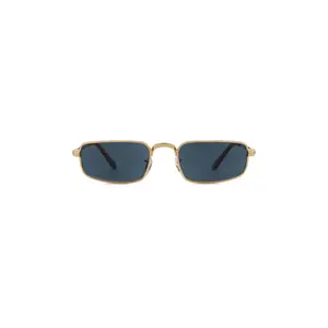 Ray-Ban x A$ap Rocky RB3927 Rectangle Sunglasses in Polished Arista Gold & Blue