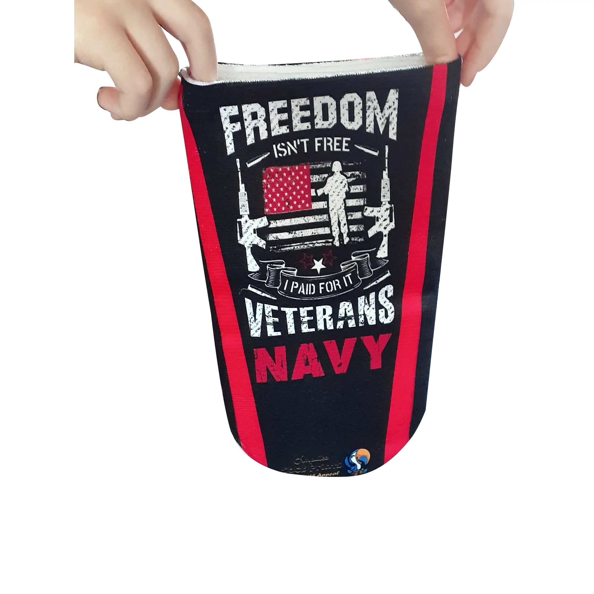 Men's Amputee Stump Sock, Bold Navy Patriotic 3-Ply Design with Exceptional Cushioning, Snug Fit and Moisture-Wicking, Menswear, Bold Look, Flag Print, Gift For Amputees, Bold Patriotism, Patriotic Design