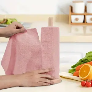 Cleaning Cloth Roll -20 Pack, Tear Away Microfiber Towels, 12" x 12", Reusable, Washable, Scratch Free, Ultra Absorbent Dish Rags for Car, Home, Garage or Shop Household Items Smooth，FathersDayGift，reusable paper towel alternative，cleaning hacks 2026 tikt