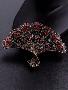 Elegant Crystal Flower Brooch for Women, Luxury Wedding Party Pin, Fashion Clothing Accessory, Stylish Coat Wrist Corsage