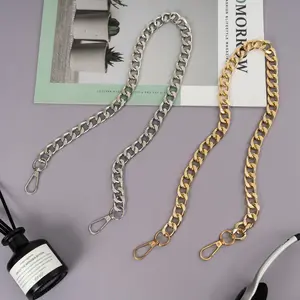 Trend-Ready Gold-Tone Aluminum Chain, Stylish 2-in-1 Accessory for Your Handbag or Waist, Lightweight & Perfect for Everyday Wear