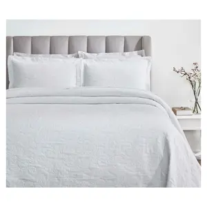 Superior Hibiscus Cotton Bedspread and Sham Set, King