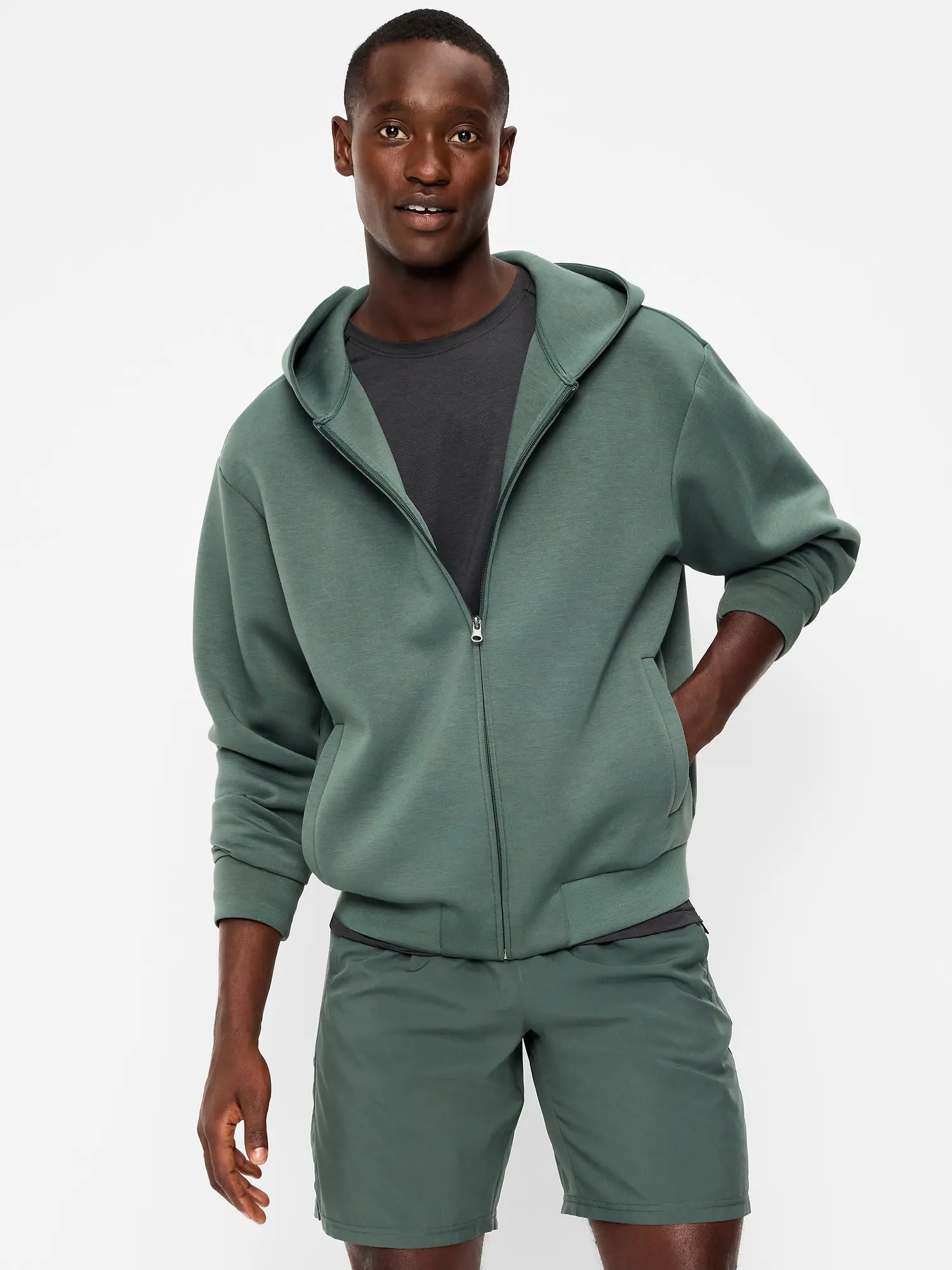 Old Navy Men's Bounce Fleece Oversized Full-Zip Hoodie
