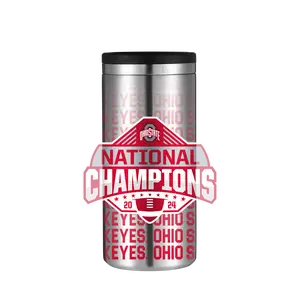 Ohio State 2024 National Champs Stainless Steel Skinny Can Koozie