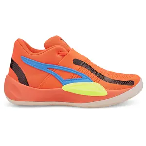 PUMA Mens Rise Nitro Basketball Sneakers Shoes - Orange