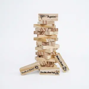 Stacking Tower Block Game – Best Game for Party.DateNight.Valentine’s Gift for BF/GF, Friend & Graduation