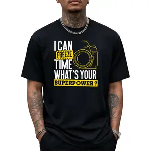 Camera Lover’s Superpower T-Shirt – I Can Freeze Time Photography Tee