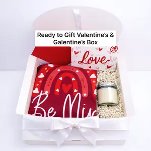 Personalized Valentine’s Day Gift Box with Custom T-Shirt Be Mine & Valentine Card and Candle, Romantic Ready to Gift Set for Her, Personalized Valentine Present, Cute Love Gift, Galentine’s Day Gift, Couples Valentine Gift, Ready to Gift Box