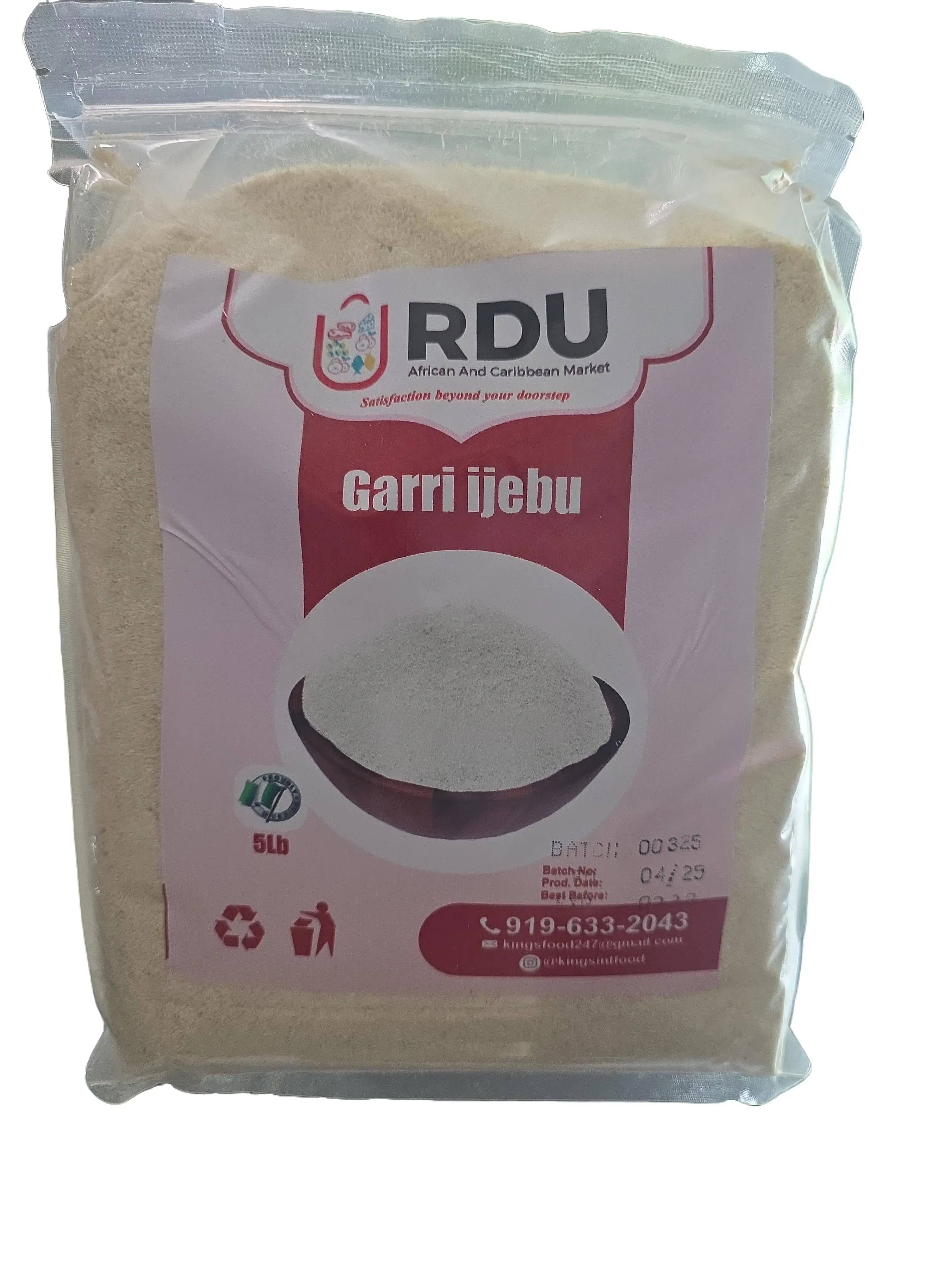 Traditional Dried Gari IJebu,  Instant Pantry Staple Flour