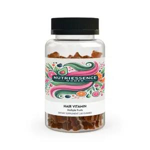 NutriEssence Women- Hair Vitamin Gummies(60 Gummies)- The Hair Vitamin Supplements are formulated to support healthy hair with a blend of essential vitamins and minerals.