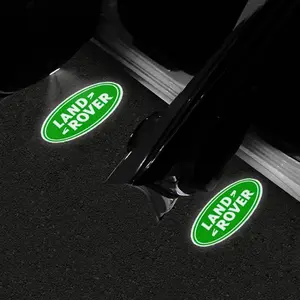 1/2/4pcs Wireless Car Door Lights Projector with HD Car Door Lights LED Projector for Land Rover Defender Discovery 3 4 5 Range Rover L322 L405 Freelander Evoque SV SVR Velar Car Door Welcome Light Car Accessories