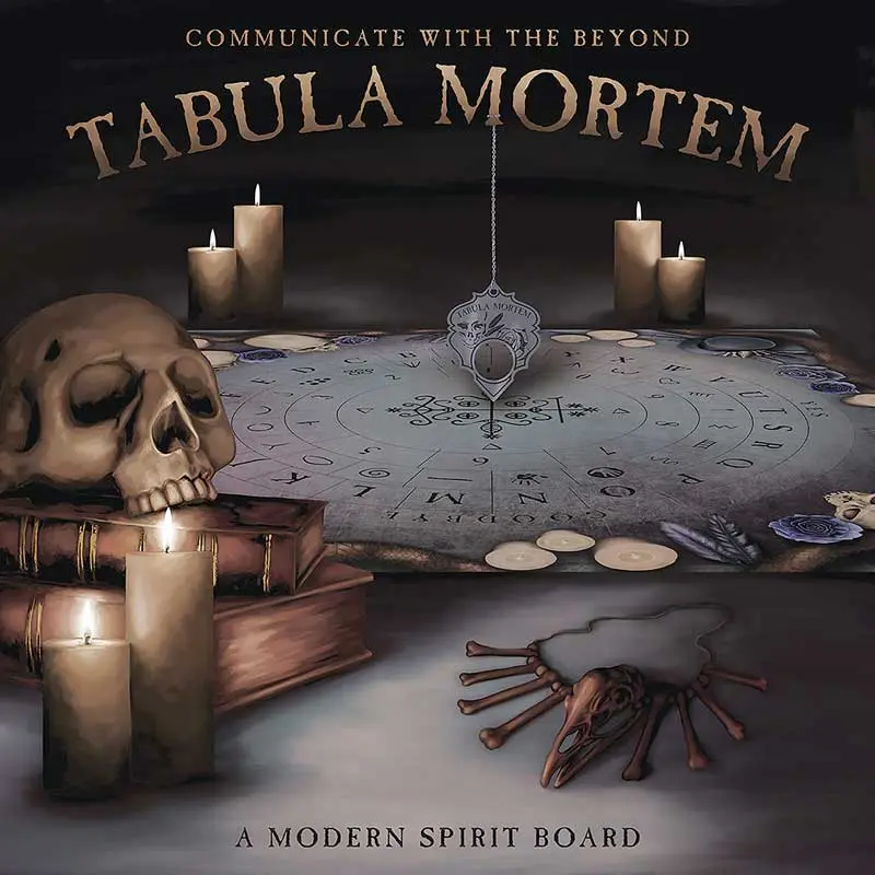 Tabula Mortem Spirit Board — Vodou Pendulum &amp; Guidebook Divination Set