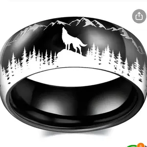 Wolf Ring Size 12 With Gift Box