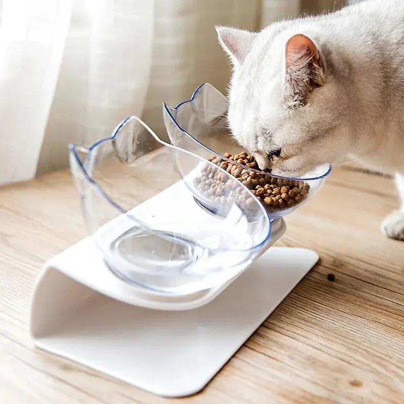 Elevated Double Pet Bowl – Non-Slip Stand for Cats & Dogs