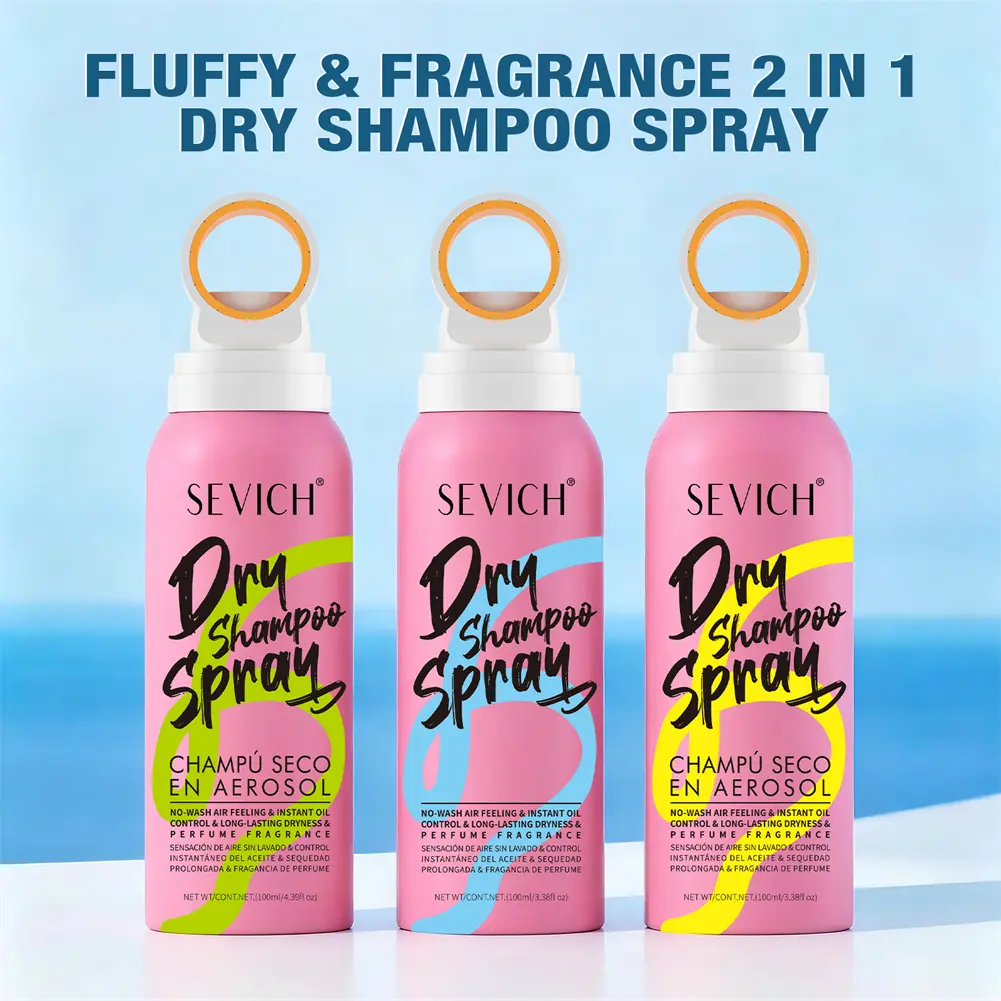 SEVICH Dry Shampoo Spray 100ml – Instant Hair Refresh, Volumizing & Wash-Free for Men & Women