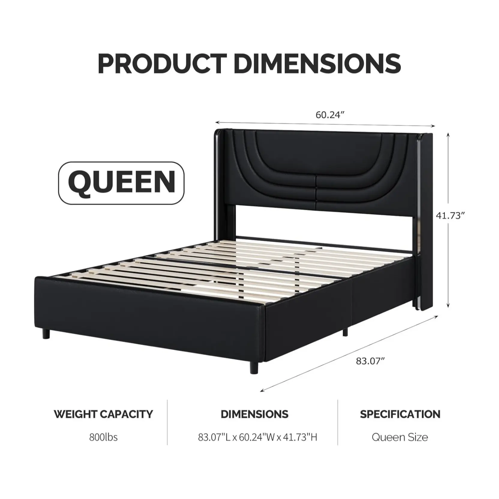 Queen Size Black