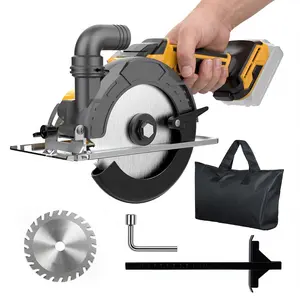 FunnyWhale  6 Inch Cordless Circular Saw Compatible with Dewalt 20V Battery(NO Battery) with Brushless Motor,Storage Bag,Guide Ruler,6" Blade,2" Cutting Depth,0-45°Bevel for Wood,PVC