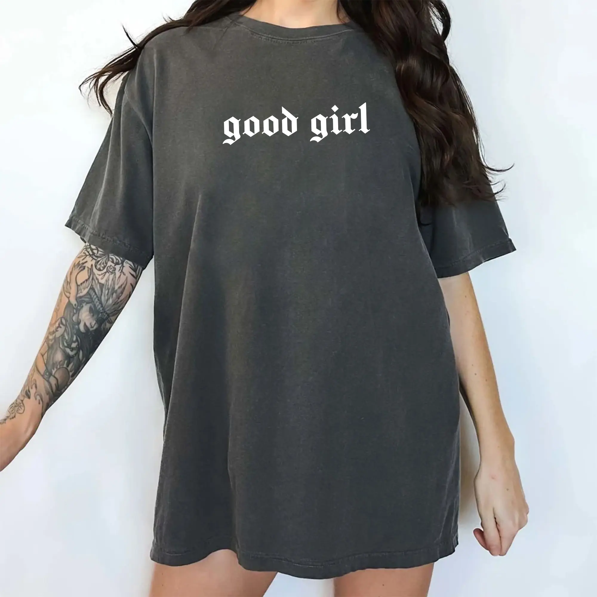 Vintage Good Girl Comfort Colors Shirt, Gothic Romance Reader Graphic Tee, Retro Bookish Unhinged Tees, Booktok T-shirt, Spicy Book Lover Outfits