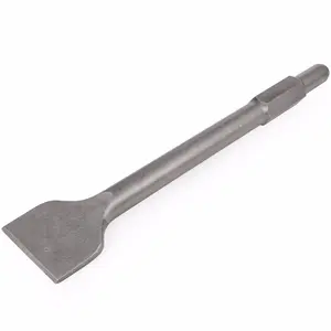 XtremepowerUS Flat Chisel 1-1/8" Hex Scraping Bit for Demolition Jack Hammer - Heavy Duty Hand Tools Hardware Accessory