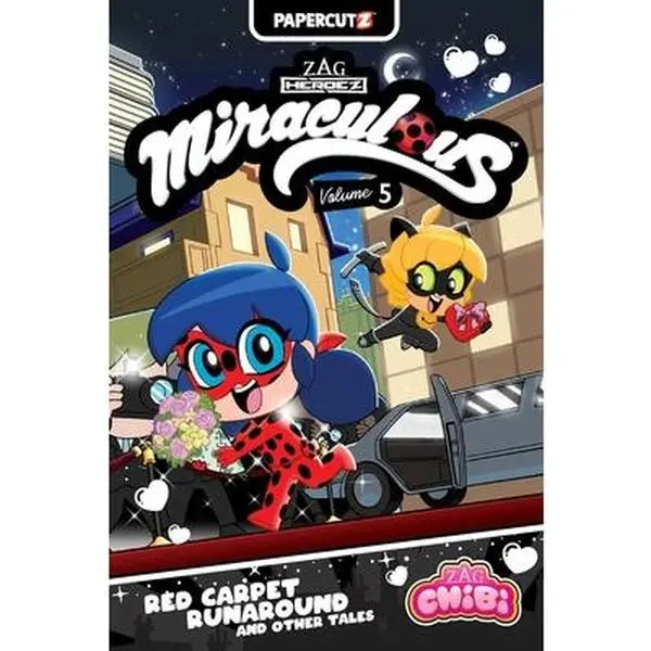 Miraculous Chibi Vol. 5 - Papercutz English Children's Literature & Art Paperback Book by Carrie Harris, Chibi Art from YouTube Shorts, 0.3 lbs, 8.91" H x 5.81" L x 0.21" W