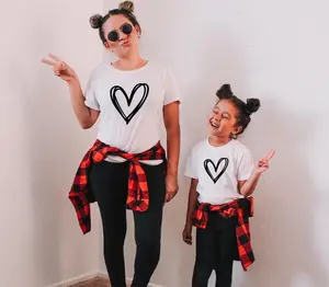 Hearts Mommy and Me Matching Shirt