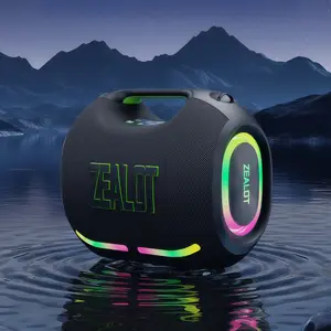Portable Wireless Bass Speaker, Waterproof Outdoor Bluetooth-compatible Speaker, 120w Stereo Sound, 24000mah Long Lasting, Fast Charging, RGB Light Effect