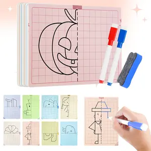 20-Piece Focus Practice Manual, Cardboard Material, No Batteries Required, Three Difficulty Levels, Ideal for Science Education & Pen Control Training