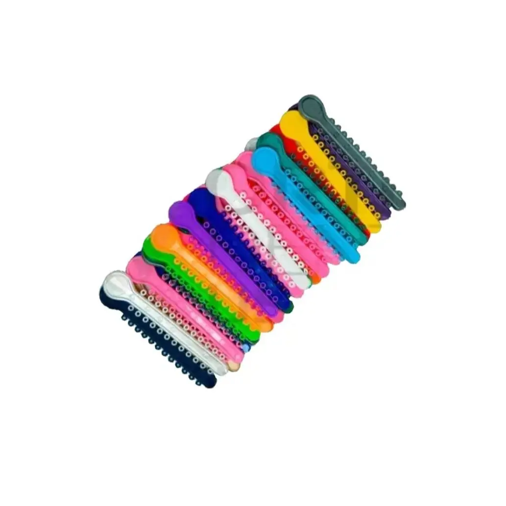 Orthodontic Braces Elastics Made in USA Assorted ELASTOMERIC LIGATURE TIES 1008 pcs Low Friction Latex-Free Medical-Grade Polyurethane for Dental Needs Oral