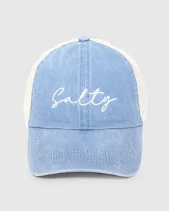 Mesh Back "Salty" Baseball Cap