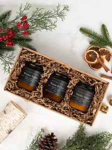 3 Pack Winter Candle Gift Set, Winter Candle Sampler Set, Housewarming Gift, Winter Candles, Holiday Candles, Christmas Candle Gifts