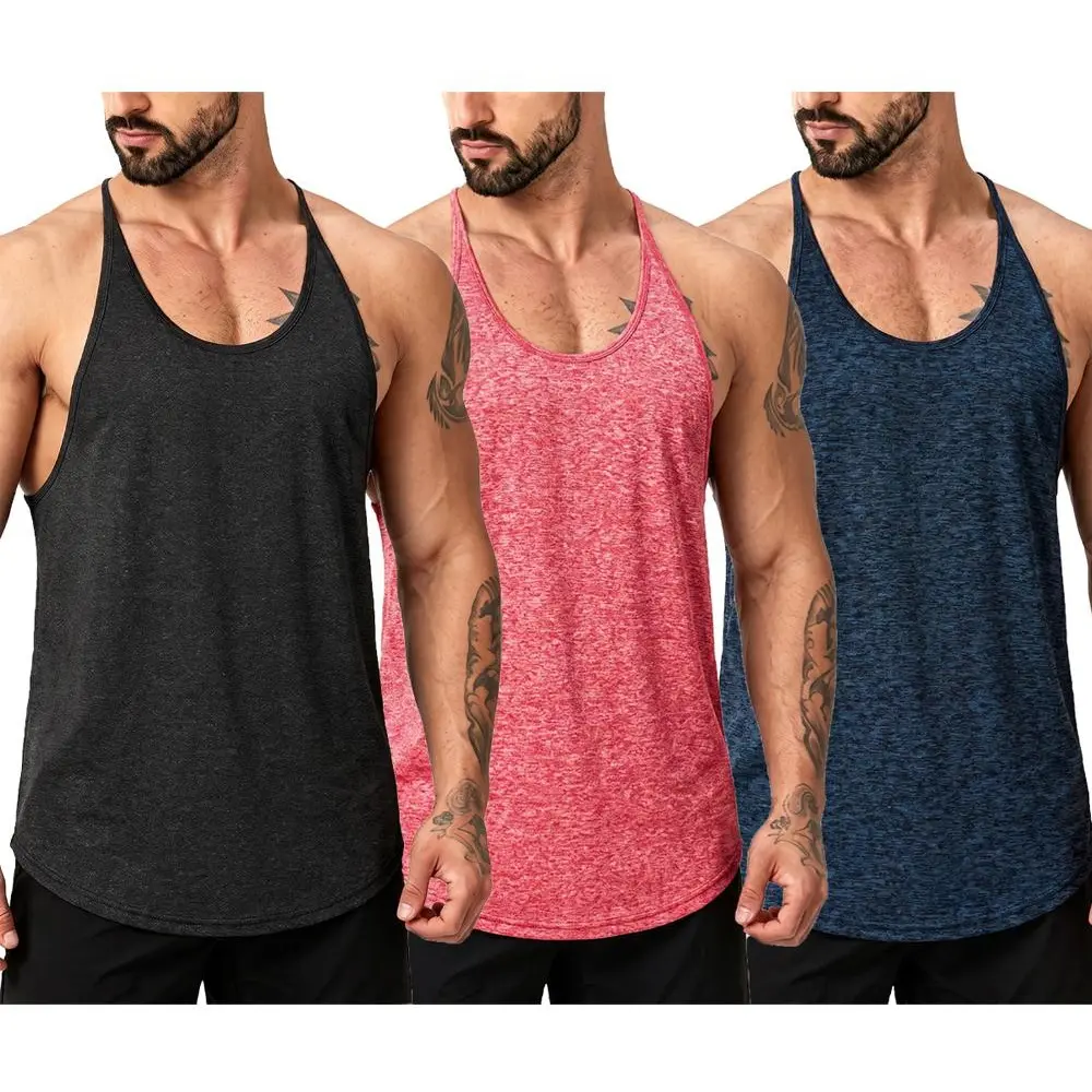 Muscle Cmdr Men's Y-Back Tank Top—highly elastic, breathable, and quick-drying. Ideal for bodybuilding and gym workouts, this tie-dye athletic tank features a sporty summer style suitable for outdoor activities.