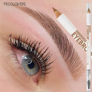 Multi-color Double-ended Precise Brow Pencil with Brow and Brush Design To Draw Perfect Wild Eyebrows, Suitable for Daily Makeup, Eyebrow Cosmetics, Eyebrow Pencils