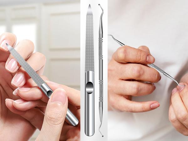 Professional Toe Nails Clipper Set, 1 Set Stainless Steel Concave Blades Toe Nails Clipper Set, Manicure & Pedicure Tools for Men and Women, Nail Care Tool