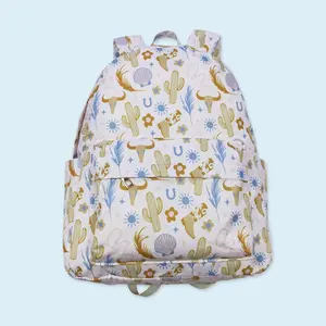 Baby girls western cactus backpack back to school bag