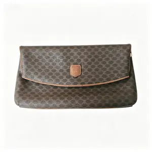 Pre-owned Celine Macadam Clutch Bag Vintage Chic Purse Trifold Wristlet