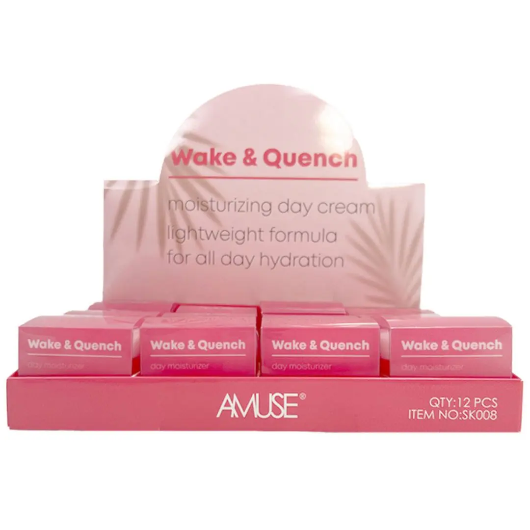 Crema Hidratante de Día Wake & Quench Amuse - Venta al por Mayor Display 12 Unidades (SK008)