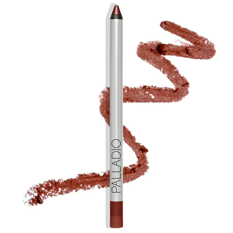 Palladio Sharpening Pencil Lipliner - Precision Creamy Silicone-Based Formula, Jojoba Seed Oil, Cotton Seed Oil, Vitamin E, Rich Pigment, Gluten-Free, Cruelty-Free, Vegan, Smooth Long-Lasting Finish (Shades: Cranberry PPL01, Salmon, Cabernet, Gingerbread)