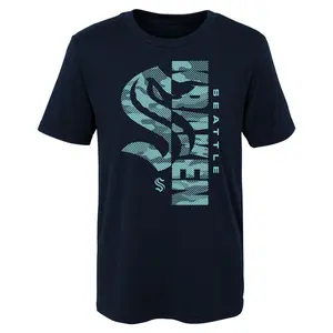 Seattle Kraken Youth Cool Camo Short Sleeve
