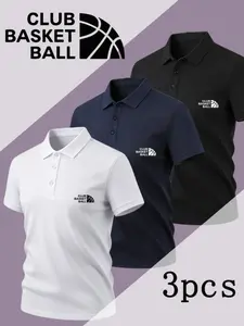 Men's Polo Short Sleeve Golf Casual Shirts, Breathable Quick-Dry Polyester Fabric, Loose Fit Design for Summer Office & Daily Wear, Polo Sport Tops, Polo Tees, Athletic Polo
