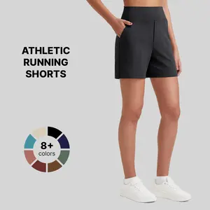 G4Free Women's Athletic Shorts High Waisted Running Yoga Shorts Summer Casual Burmuda Shorts with Pockets Activewear